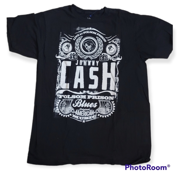 Johnny Cash Live at Folsom Prison T-Shirt, Black, Size XLarge. - Picture 2 of 4